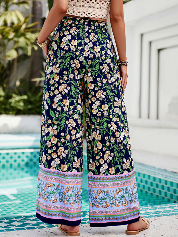 Floral Print Casual Trousers – Smiling Maria