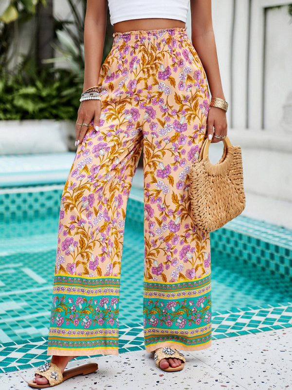 Floral Print Casual Trousers – Smiling Maria