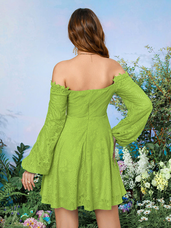 Lace One-Shoulder Skirt – Romantic Asymmetrical Dress for All Seasons