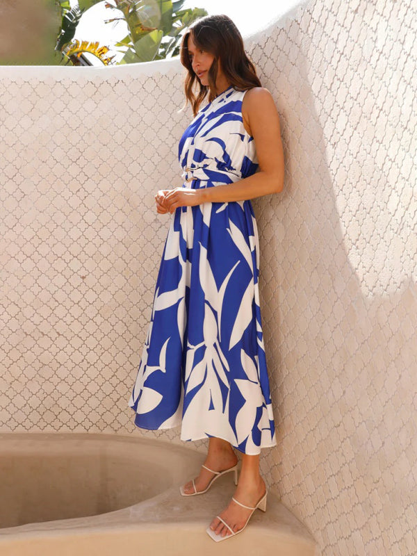 One-Shoulder Strapless Backless Dress – Slim-Waist Woven Elegance for Spring & Summer