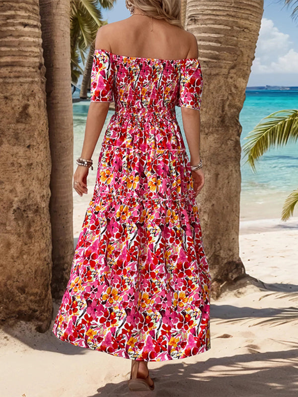 Floral One-Shoulder Resort Dress – Romantic Spring-Summer Style