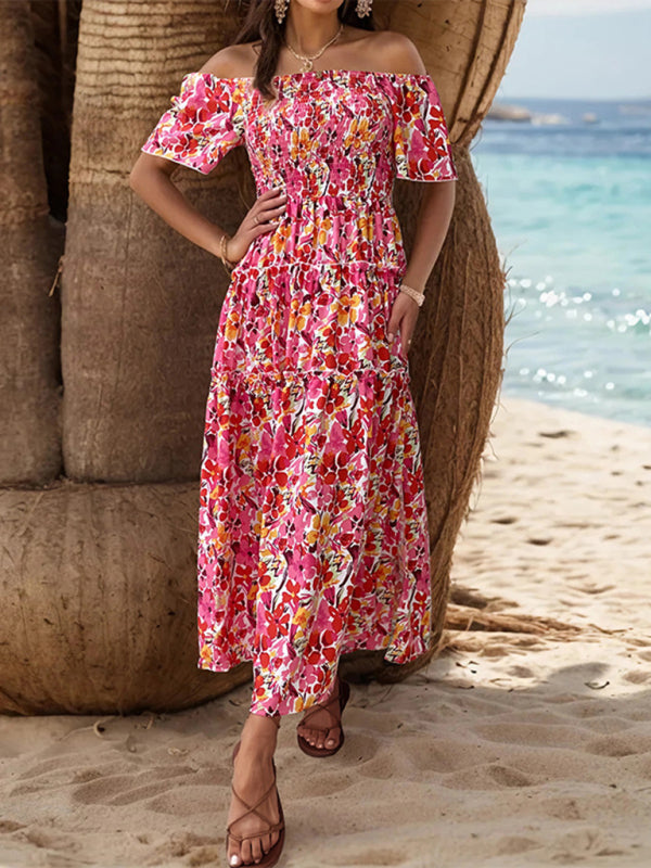 Floral One-Shoulder Resort Dress – Romantic Spring-Summer Style