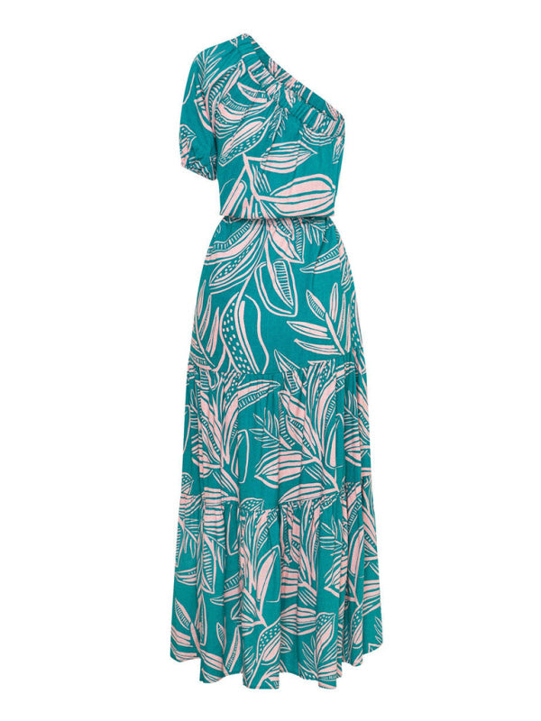 Off-Shoulder Boho Floral Maxi Dress – Holiday Style Sundress