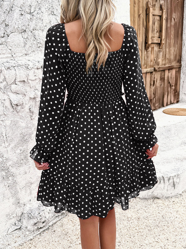 Polka Dot Spring Summer Casual Dress – Lightweight & Breezy Woven Look