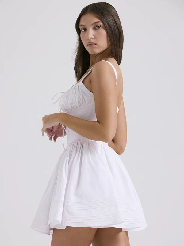 Floral Print Spaghetti Strap Summer Dress