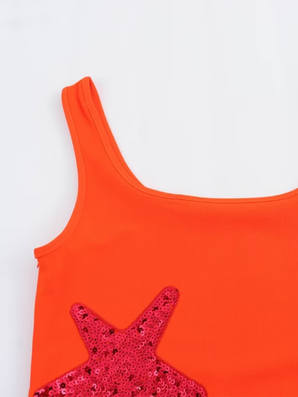 Sequin Embroidered Casual Mini Tank Dress – Sleeveless Fit for Summer Days