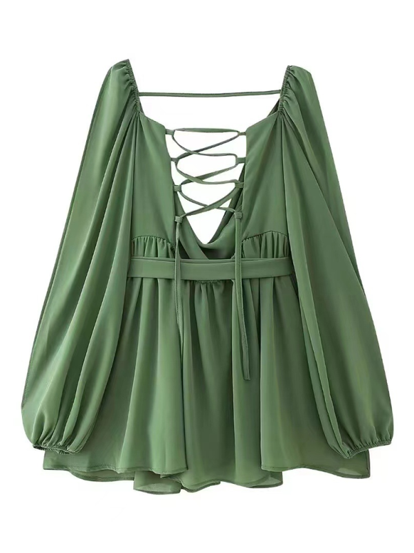 Off-shoulder V-neck Midi Dress - Curve-enhancing Fit In Bold Summer Colors