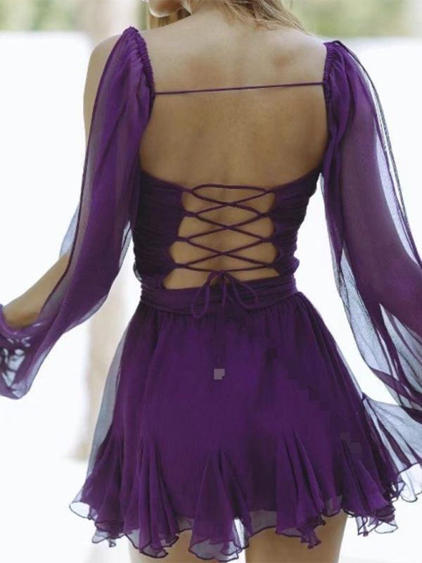 Off-shoulder V-neck Midi Dress - Curve-enhancing Fit In Bold Summer Colors