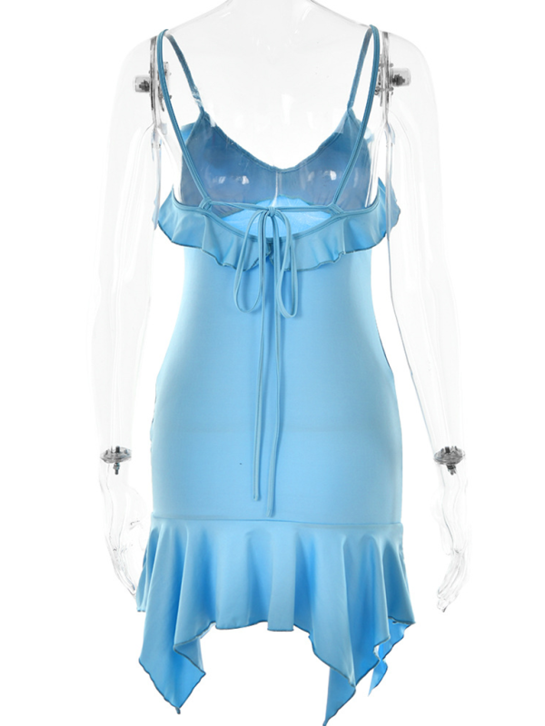 Sexy V-Neck Suspender Bodycon Dress