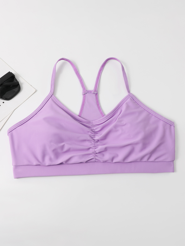 Solid Color High-Waisted Bikini – Supportive Fit & Tummy Coverage