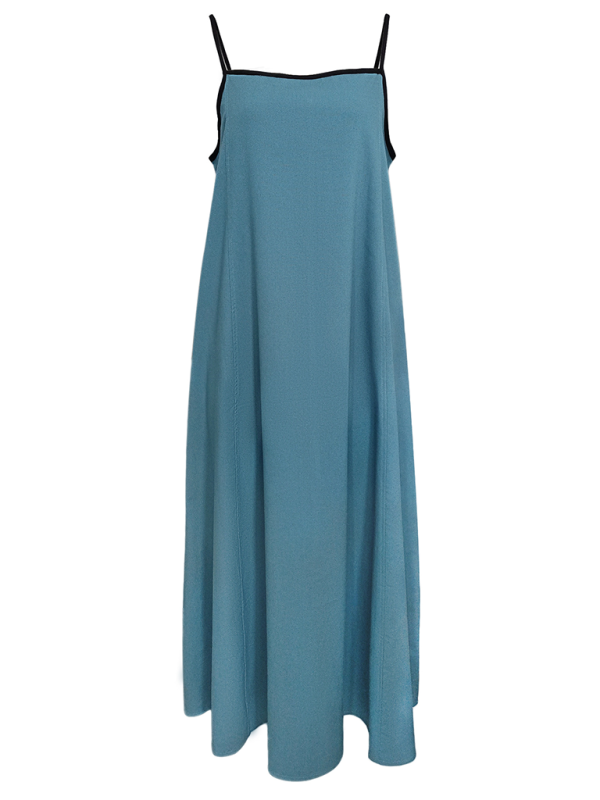 Women's Casual Cotton Linen Suspender Dress