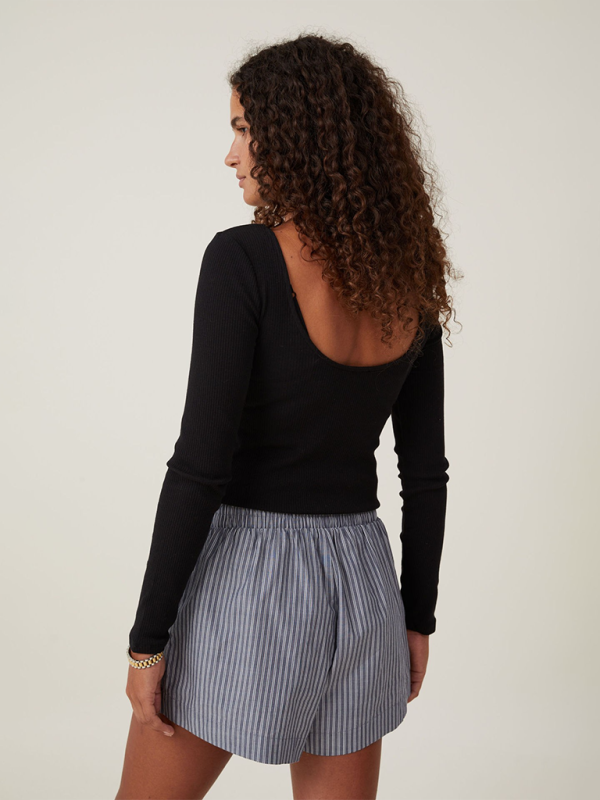 Chic Elastic Waist Casual Shorts – Smiling Maria