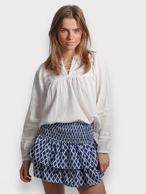 Mini saia às riscas com folhos – Smiling Maria