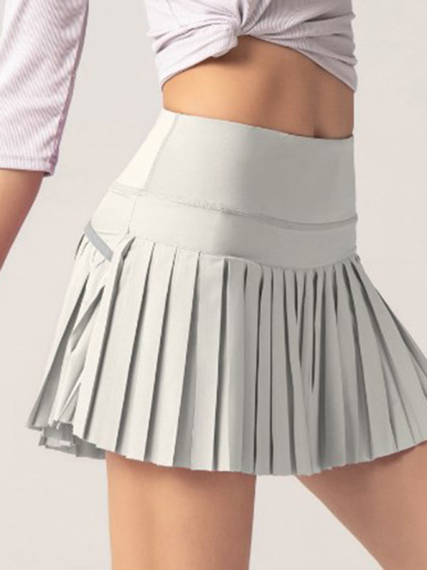 Pleated Quick-Dry Sports Skort