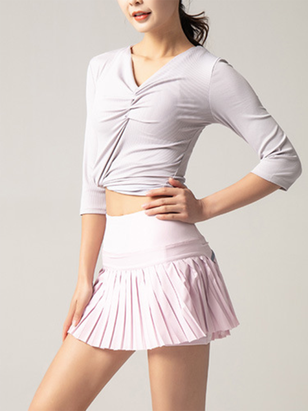 Pleated Quick-Dry Sports Skort