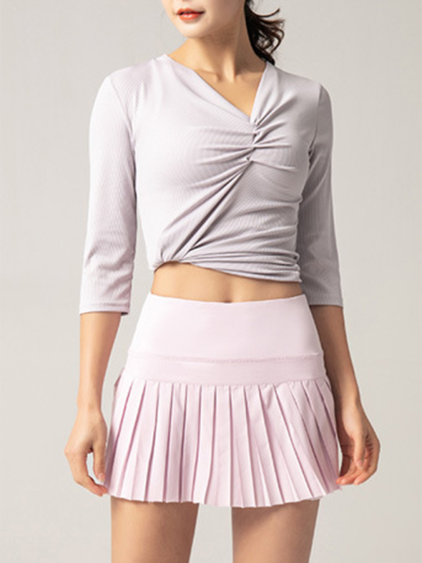 Pleated Quick-Dry Sports Skort