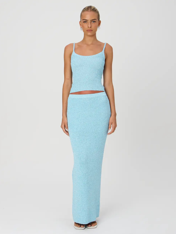 Slim Knit Midi Skirt – Smiling Maria