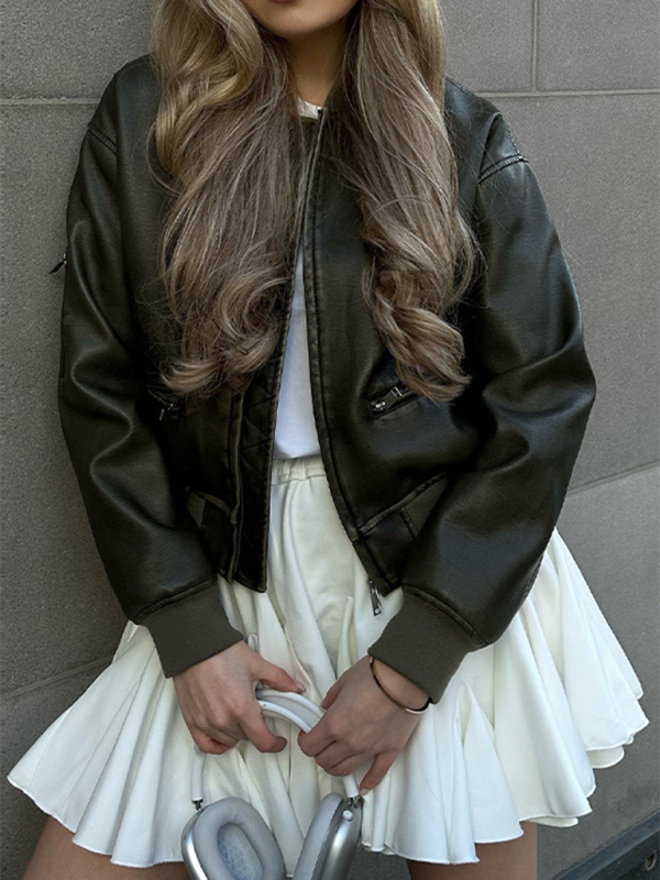 High Waist Pleated Mini Skirt