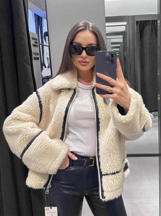 Lapel Faux Fur Coat – Autumn/Winter Essential