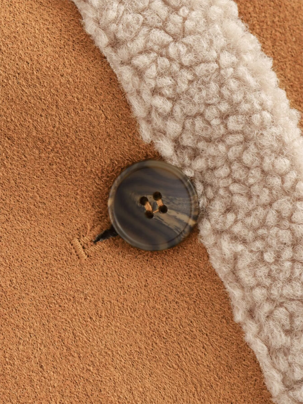 Retro Wool-Blend Lapel Coat – Smiling Maria