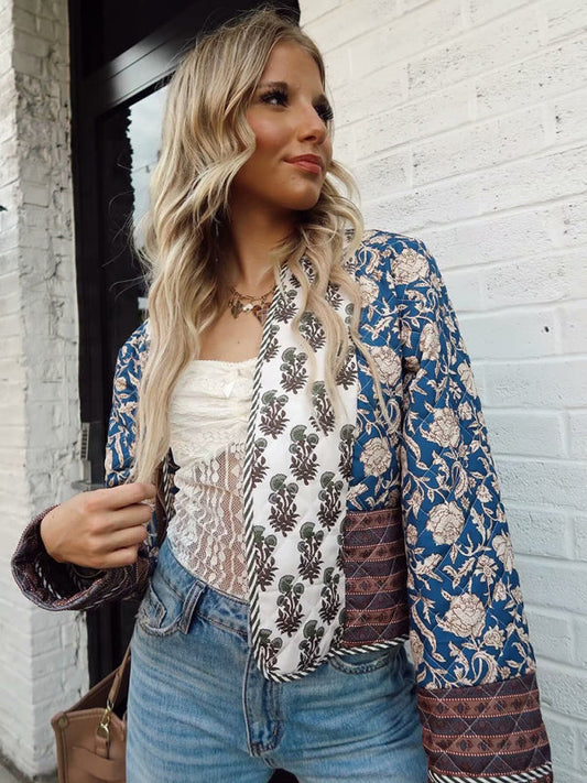 Oboustranná prošívaná bunda s potiskem