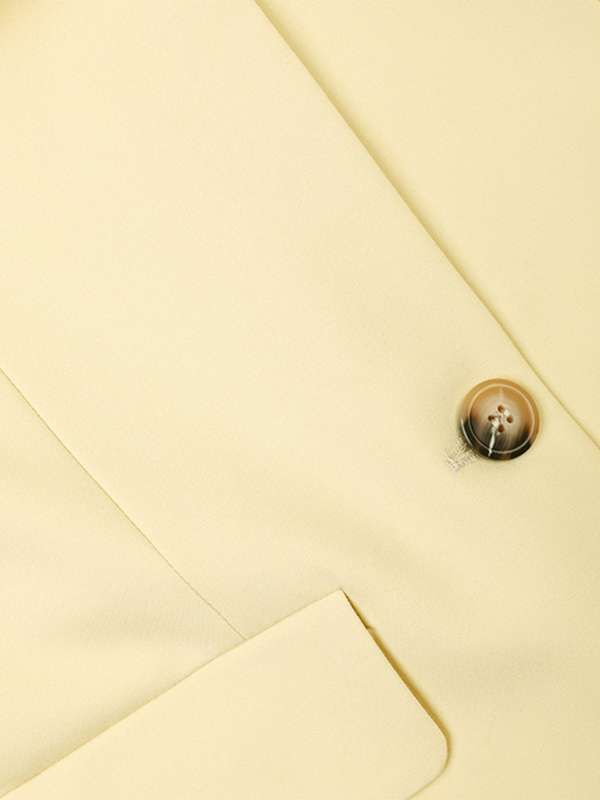 Goose Yellow One-shoulder Blazer Dress - Tailored Fit & Mid-length Style