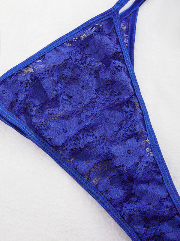 Lace driehoek bikini tweedelig setje