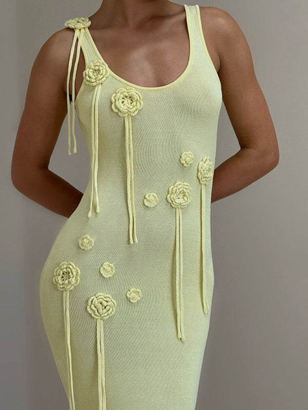 Knitted Beach Cover-Up Dress – Lightweight, Flowy & Sun Protective