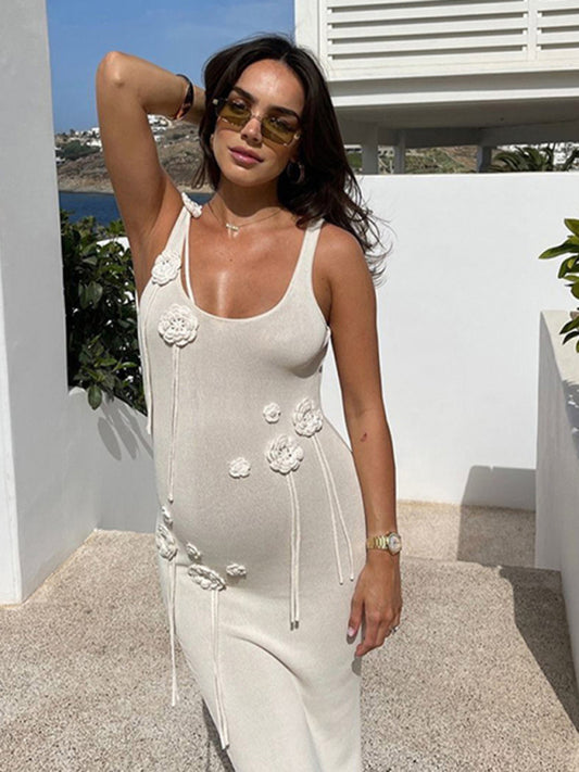 Knitted Beach Cover-Up Dress – Lightweight, Flowy & Sun Protective