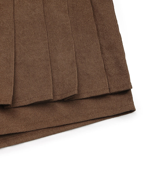 High Waist Pleated Mini Skirt – Smiling Maria