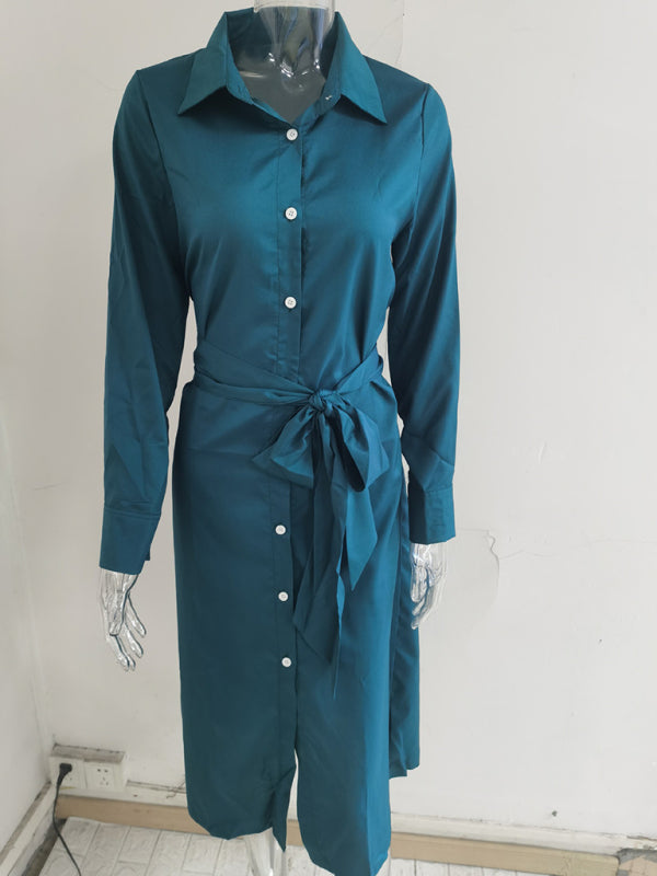 Long Sleeve Cardigan Maxi Dress – Lightweight Woven Elegance for All Seasons