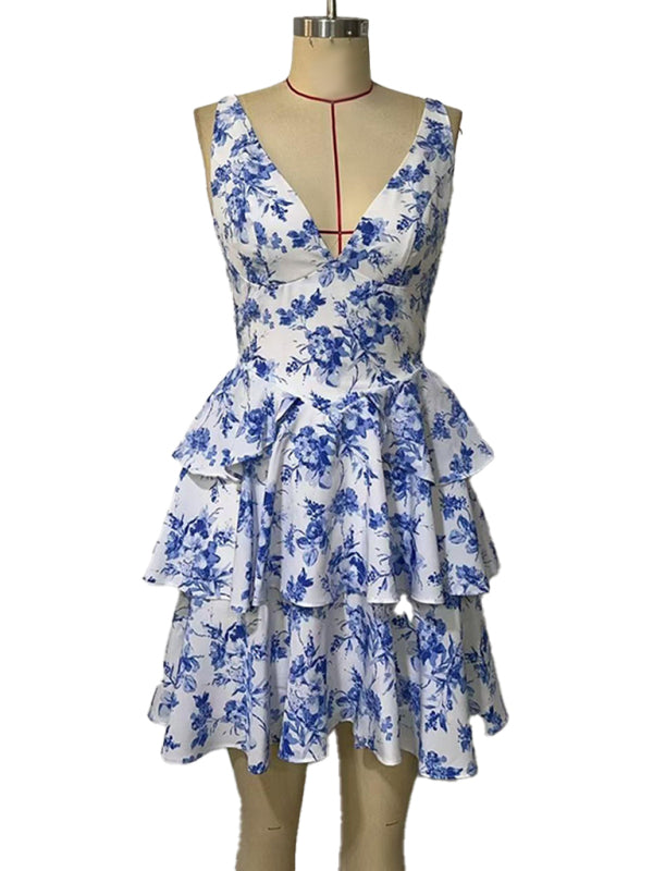 Backless Bow Tie Summer Mini Dress