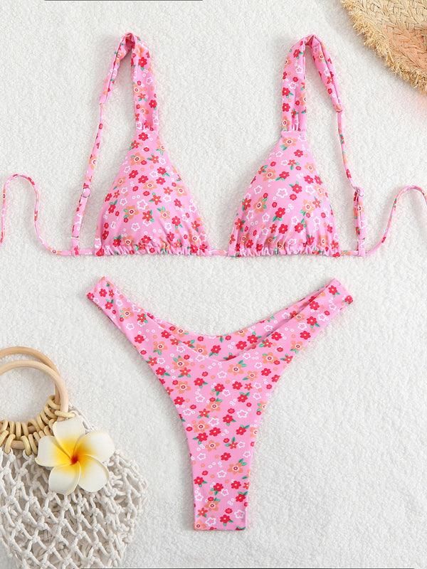 Printed Double-Layer Bikini – High-Stretch Fabric, Full Body Print