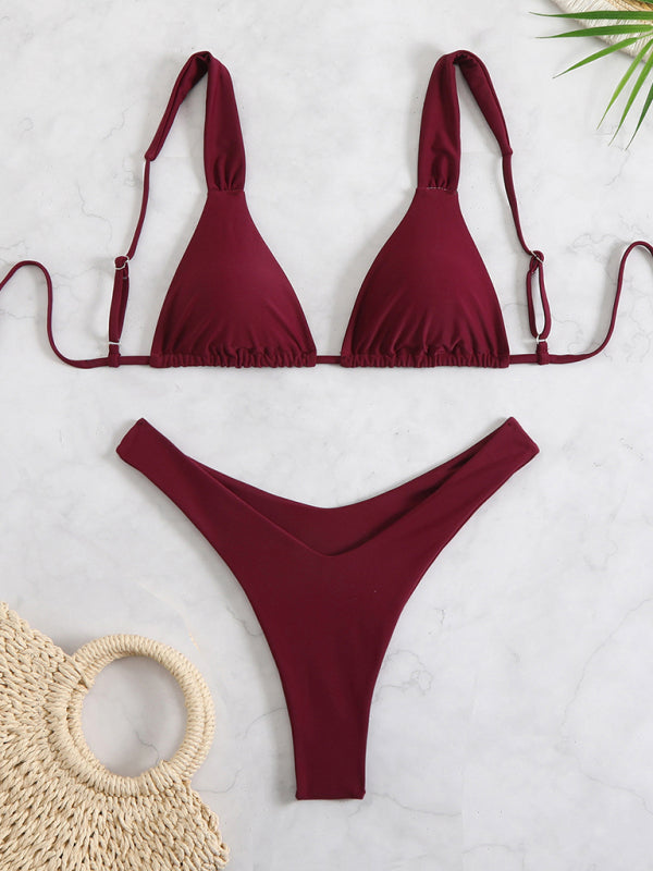 Printed Double-Layer Bikini – High-Stretch Fabric, Full Body Print