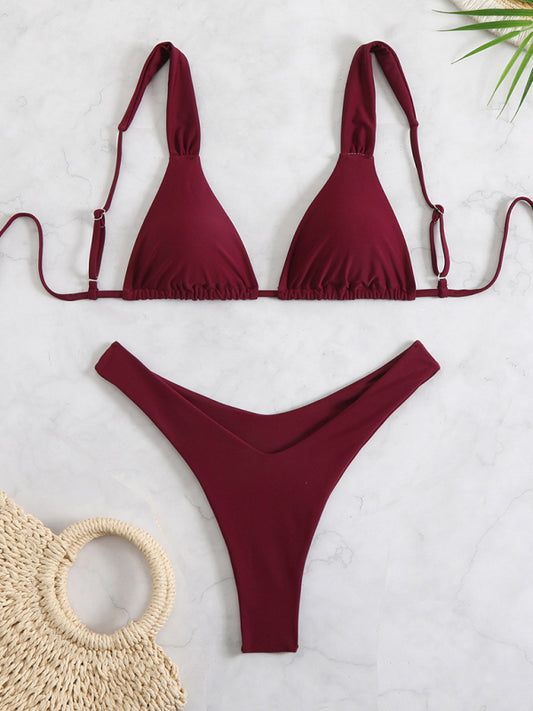 Printed Double-Layer Bikini – High-Stretch Fabric, Full Body Print