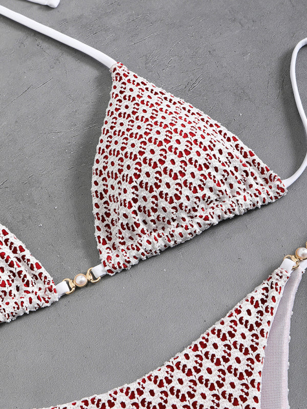 Floral High-Waisted Bikini – Vibrant Colors, Sexy Cut & Stretch Fit