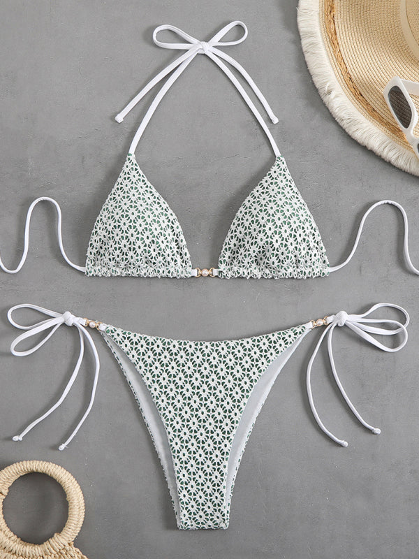 Floral High-Waisted Bikini – Vibrant Colors, Sexy Cut & Stretch Fit