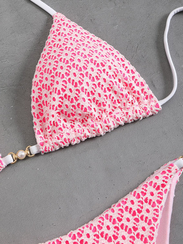 Floral High-Waisted Bikini – Vibrant Colors, Sexy Cut & Stretch Fit