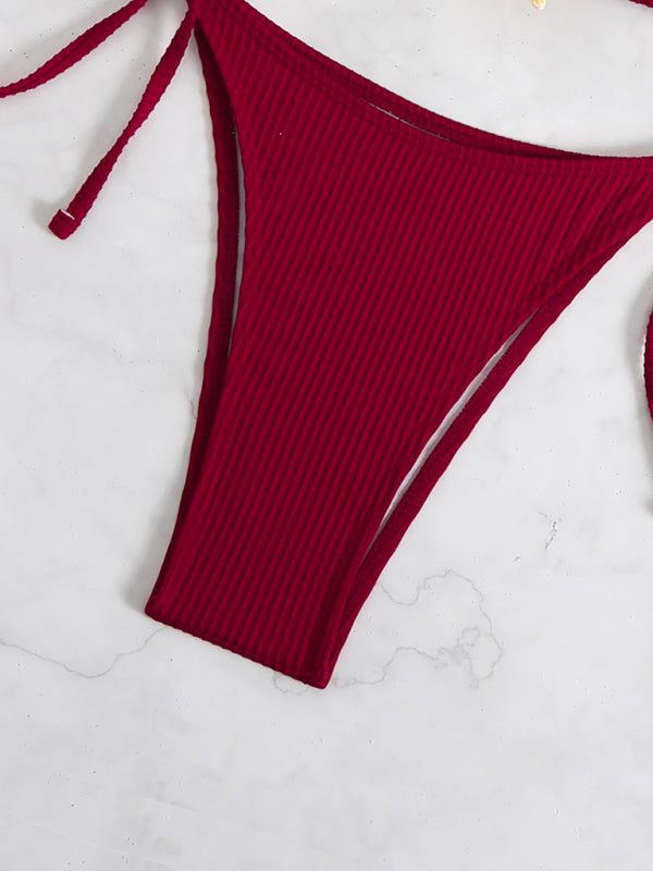 Starfish Strap Two-Piece Bikini Set – High-Stretch, Sexy Knit Design