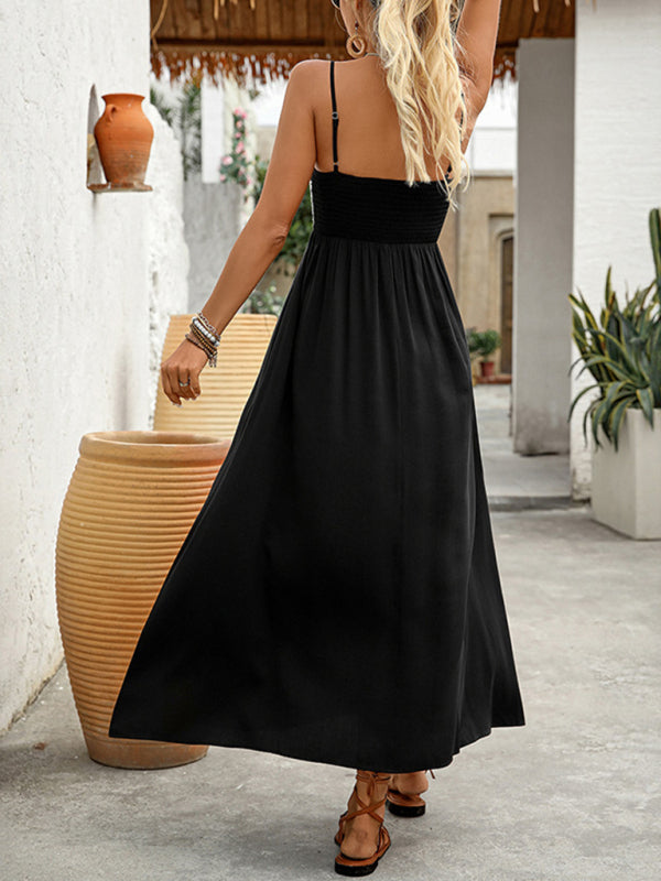 Sleeveless Rayon Maxi Sundress – Lightweight & Flowy for Spring-Summer