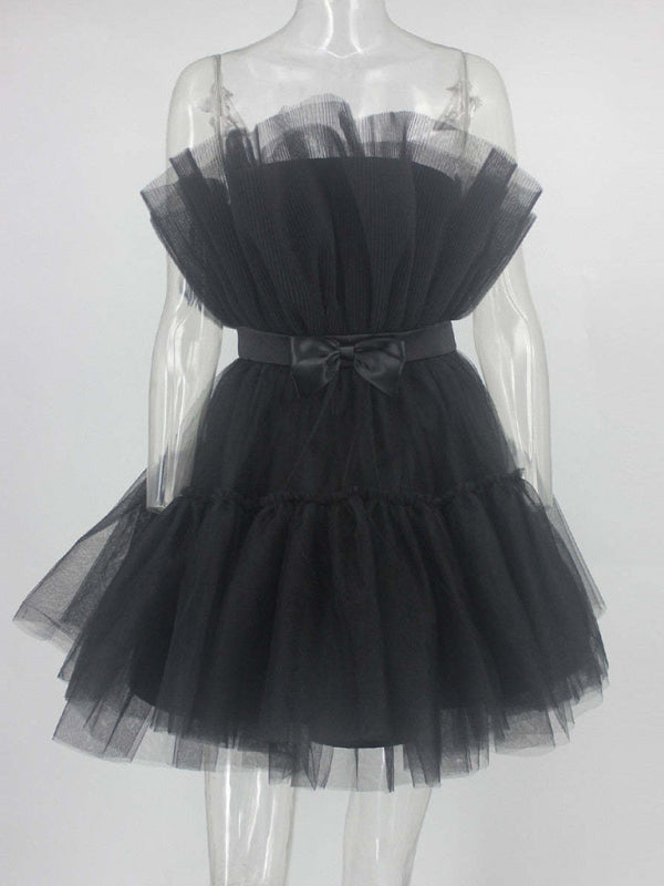 Romantic Tulle Bow Dress