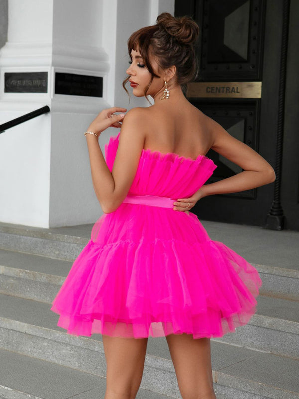 Romantic Tulle Bow Dress