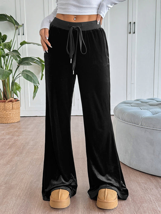 Velvet Flared Trousers – Smiling Maria