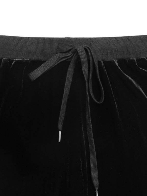 Velvet Flared Trousers – Smiling Maria