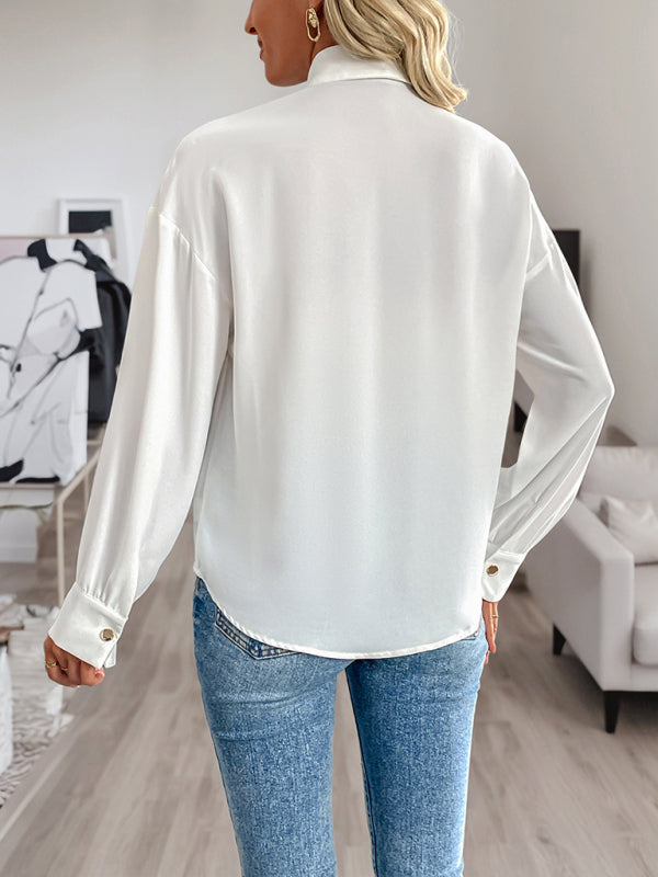 Women's Long Sleeve Sequin Shirt