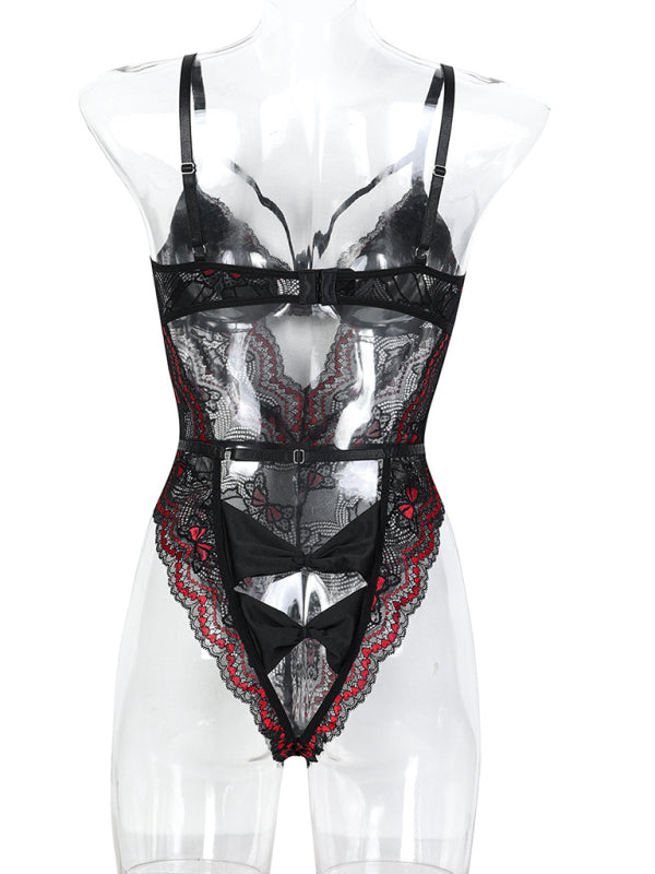 Backless Bow Tie Sexy Bodysuit