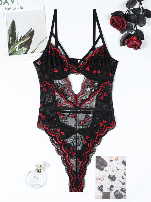 Backless Bow Tie Sexy Bodysuit