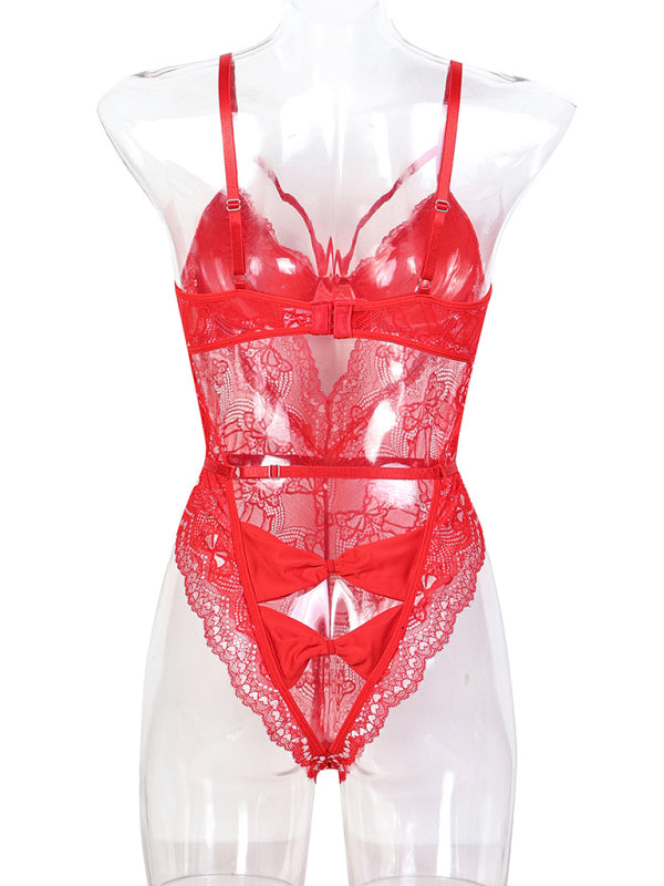 Backless Bow Tie Sexy Bodysuit