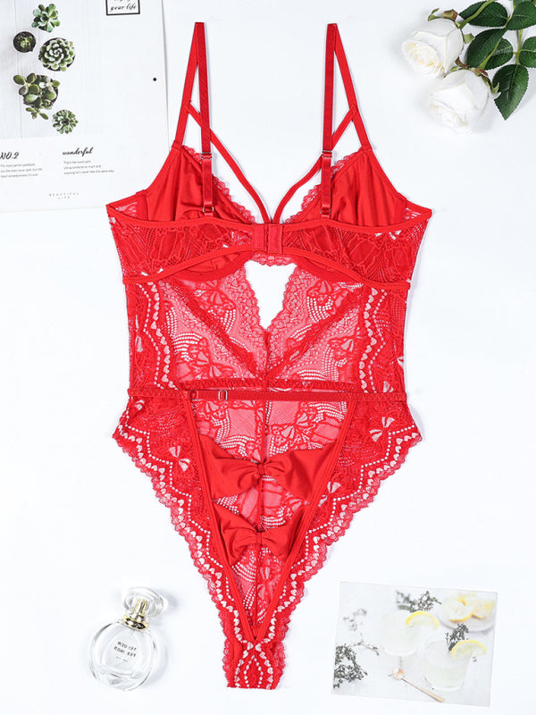 Backless Bow Tie Sexy Bodysuit