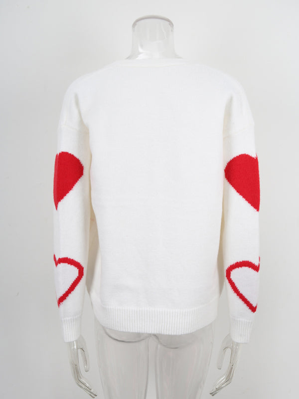 Hjerteknappstrikket Cardigan – Valentinsutgave